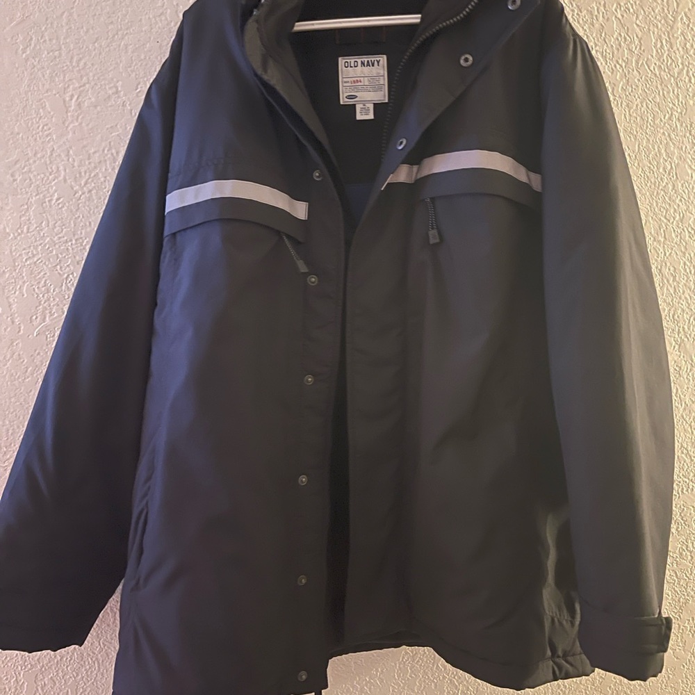 Old Navy Brand 94 Authentic Coat Size XL Black